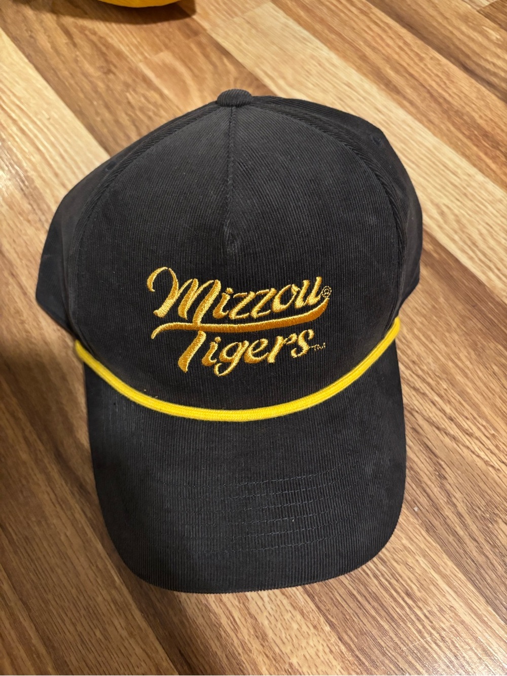 Mizzou Tigers Black & Gold Embroidered Baseball Cap